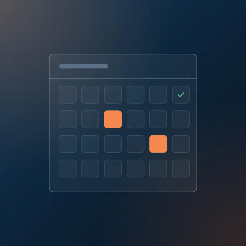 Kalender med arrangementer