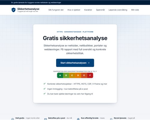 Sikkerhetsanalyse.no
