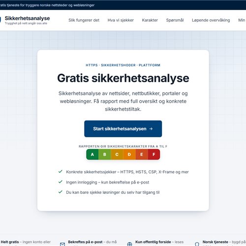 Sikkerhetsanalyse.no